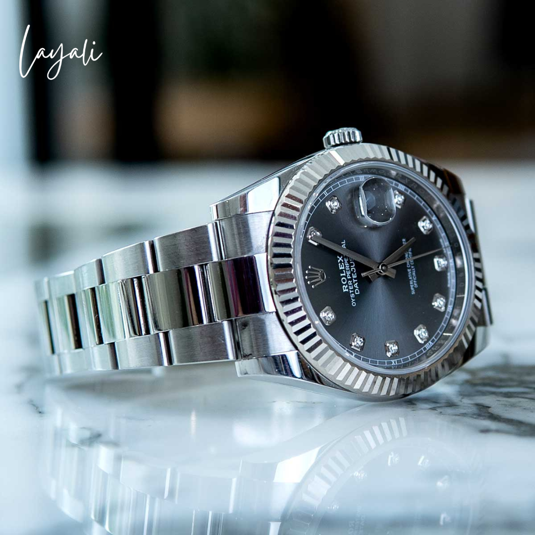 Rolex Datejust 41 – White Gold with Rhodium Diamond Dial