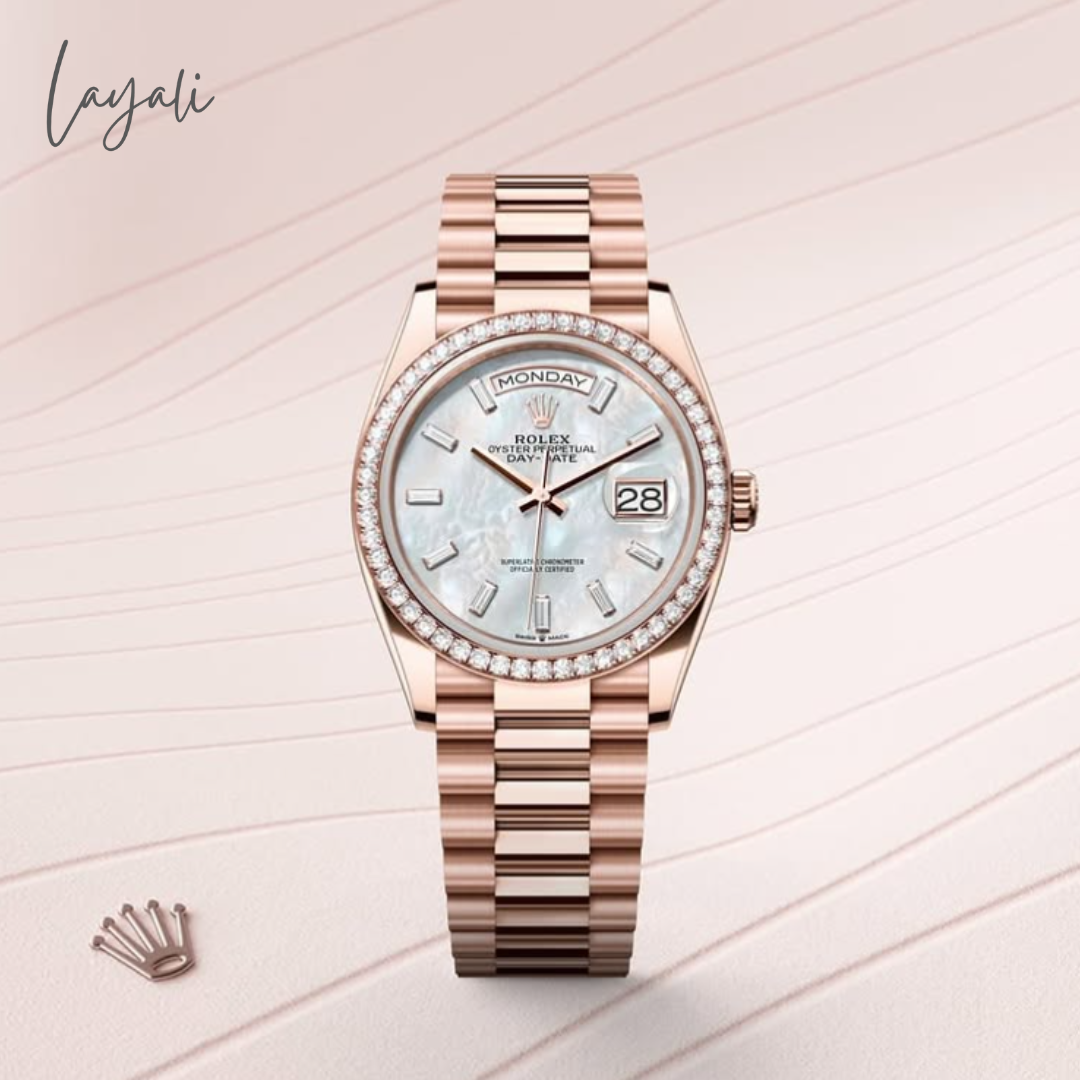 Rolex Day-Date 36 – Everose Gold with Diamond Dial