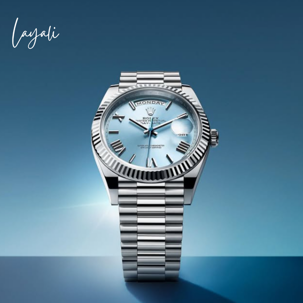 Rolex Day-Date 40 – Platinum Ice Blue